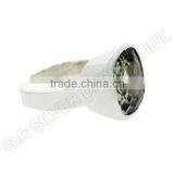 Green Amethyst Gemstone Rings Jewelry,wholesale Sterling 925 Silver Bezel Set Rings Jewellery thumbnail-2