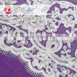 Wholesale High Quality White Cotton Lace Embroidery Fabric for Dress New Design thumbnail-1