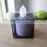 Homeloo Square Tissue Paper Box Holder Modern Style Transparent Clear Acrylic thumbnail-3