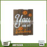 Latest Handmade Wooden Metal Wall Decor Metal Sunflower,You Are My Sunshine