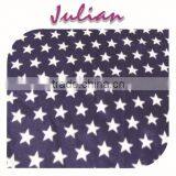 White Five-pointed Star on Dark Blue Polyester Satin Spandex Print Swimwear thumbnail-1