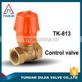 brass temperature-sensing ball valve female and female thread TMOK products in China