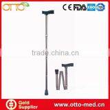 Aluminum Walking Cane Foldable Crutches thumbnail-1
