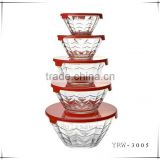5 sizes new design cheap glass bowl in stock