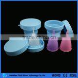 Wholesale Muti Colors Soft Silicone Female Cup Folding Cup Sets thumbnail-1
