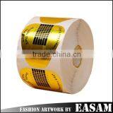 500 PCS Golden Paper Horse Shoe Shape Double Thick Professional Nail Art Form 500 Pcs