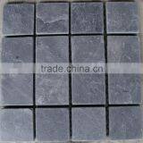 natural black tumbled stone flooring flagstone mats slate