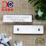 Metal Tack Jeans Plate Leather Patch With Metal Logo Plate for Handbags