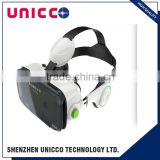 Factory price! VR glasses Bobo VR Z4 3D glasses Virtual Real 3d glasses Movies for SmartPhone with Headphone