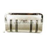 2015 New Fashion Unique Design Ladies Double Zipper pu Handbag thumbnail-4