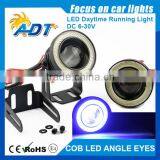 Car SUV Angel Eye Green COB Halo Ring Projector Car Led DRL Eagle Eye