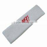White Cotton Mens Womens Knit Sweat Headband