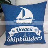 Home Decorative Throw Pillow Covers Custom Photo Printed Nautical Patterns Cushion thumbnail-3