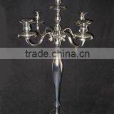 Aluminium Wedding Floor Handmade 5 Light Candelabra for Home and Party Decoration From India Manufacturer in High Quality thumbnail-1