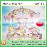 Playground Theme Park Rides - 3 Seats Mini Carousel