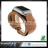 2016 High Quality Custom Logo Choose Colorful Leather Watchband for Iwatch thumbnail-2