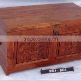 VINTAGE STORAGE BOX WITH CARVING