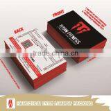 600g Paper Printed Red Edge Red Foil Business Card thumbnail-1