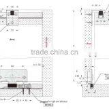 Wardrobe Sliding Door Fittings With Steel and Nylon Sliding Door Fittings thumbnail-2