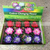Waterproof LED Lotus Light Fiber Optic Lotus thumbnail-1