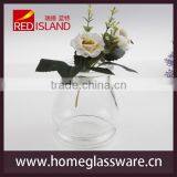 Clear Glass Bowl Container Planter Vase thumbnail-3