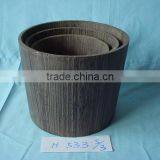 2016 Popular Unfinished Natural Pine Rice Wooden Pails Buckets thumbnail-3