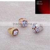 Hot Sale 925 Sterling Silver Elegant Handcrafted Cameo Daisy Flower Rings Made in Italy A202 Cameo 18mm thumbnail-1