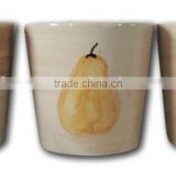 Fruit Pattern Handpainted Ceramic Flower Pot