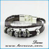 Braided Adjustable Nautical Leather Bracelets for Women thumbnail-4