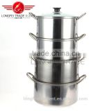 Hot sale 4pcs natural Color european-style stainless steel cooking/ soup pot set