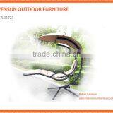 Charles Bentley Patio Outdoor Grey Rattan Hanging Swing Chair With Cushion thumbnail-2