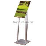 Hot Sale Outdoor Direction Freestanding Sign Stand/ Unique Design Silver Color Stainless Steel Sign Stand for Hotel P-50 thumbnail-1