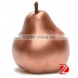 Gold Metal Decorative Pears Bronze Fruite Statues thumbnail-2