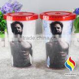 Double Wall Plastic Tumbler With Removable Paper Insert thumbnail-2