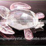 Pink Crystal Turtle Model Gift/crystal Wedding Anniversary Gift/laser Engraved Crystal Gift thumbnail-1