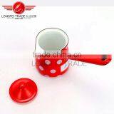 OEM Enamel Coffee Pot/coffee Jug With Long Handle thumbnail-3