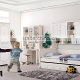 RD16 Boys& Girls White Bedroom Set Wooden Children Bunk Bed Set Kid's Funny Furniture thumbnail-1