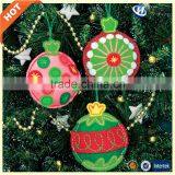 Pattern Design Felt Christmas Tree Decorations in Stock thumbnail-6