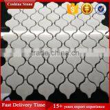 Popular Morden Lantern Shape Carrara Stone Mosaic Tile Kitchen Backsplash thumbnail-2