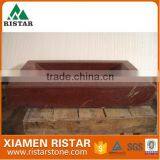 Wholesale Square Claret Marble Stone Bathroom Basins and Stone Sinks RST-SB005 thumbnail-1