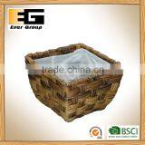 Imitation Water Hyacinth Square Box Flowerpot Hand Woven Garden Planter thumbnail-1