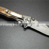 Special Gift for Men 400C Damascus Folding Knife thumbnail-2