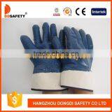 Hot Sale Blue Nitrile Dots Gloves With Safety Cuff Working Gloves From Ddsafety thumbnail-1
