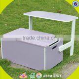 Wholesale Baby Wooden Storage Box Chair Cheap Kids Wooden Storage Box Chair Popular Children Wooden Storage Box W08G017A thumbnail-2