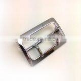 Solid Brass Center Bar Buckle With Double Prong, Chrome Plate Solid Brass Material Belt Buckle thumbnail-2