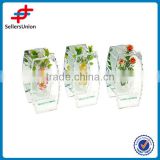 milk glass vases