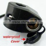 Handlebar Power Plug Socket Cigarette Lighter 12V For Motorcycle thumbnail-2