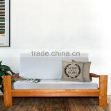 Teak Sofa 3 Seater Kenziro Japan Natural thumbnail-1