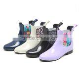 Printed Elastic Women Chelsea Rain Boots Custom Made thumbnail-1