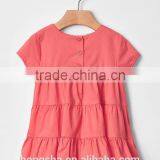 Summer Embroidery Child Clothes Pretty Floral Print Baby Girl Dress HSD5038 thumbnail-1